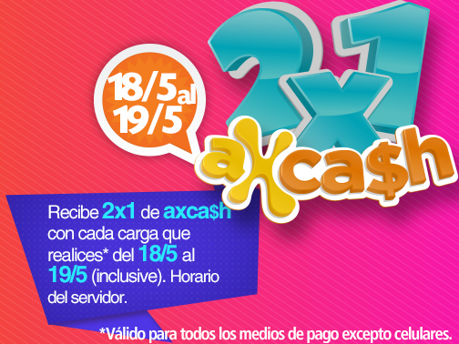 axesocash: Promo 2 x 1