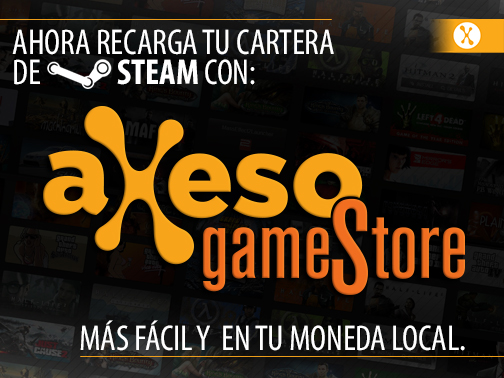 Carga tu cartera de Steam con axesoCash