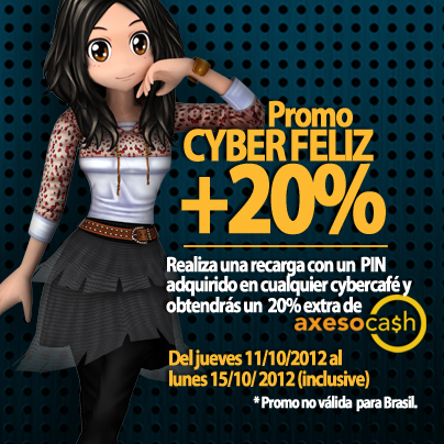 Promo Cyber Feliz 20% Axeso5.com