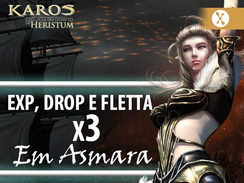 Evento de DROP, Fletta y EXP em Asmara